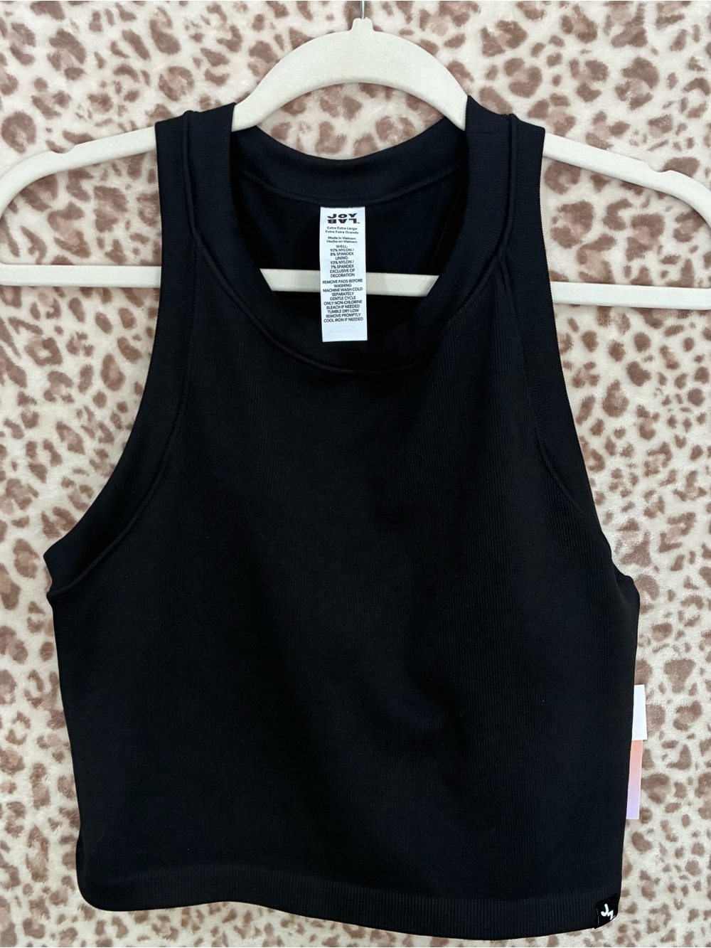 JoyLab Ribbed Cropped Tank Top - Picture 1 of 6